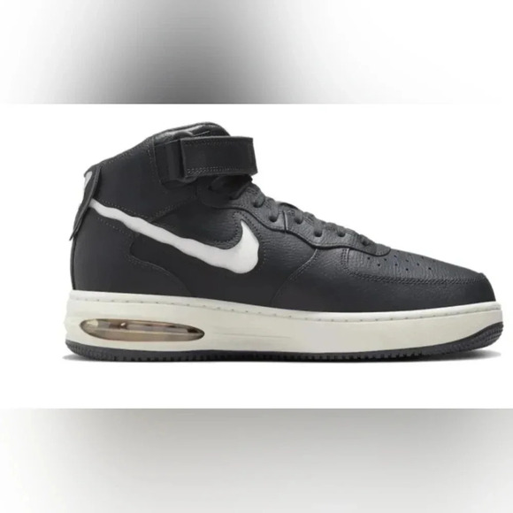 Nike Air Force 1 Mid Blk White - Picture 4 of 6